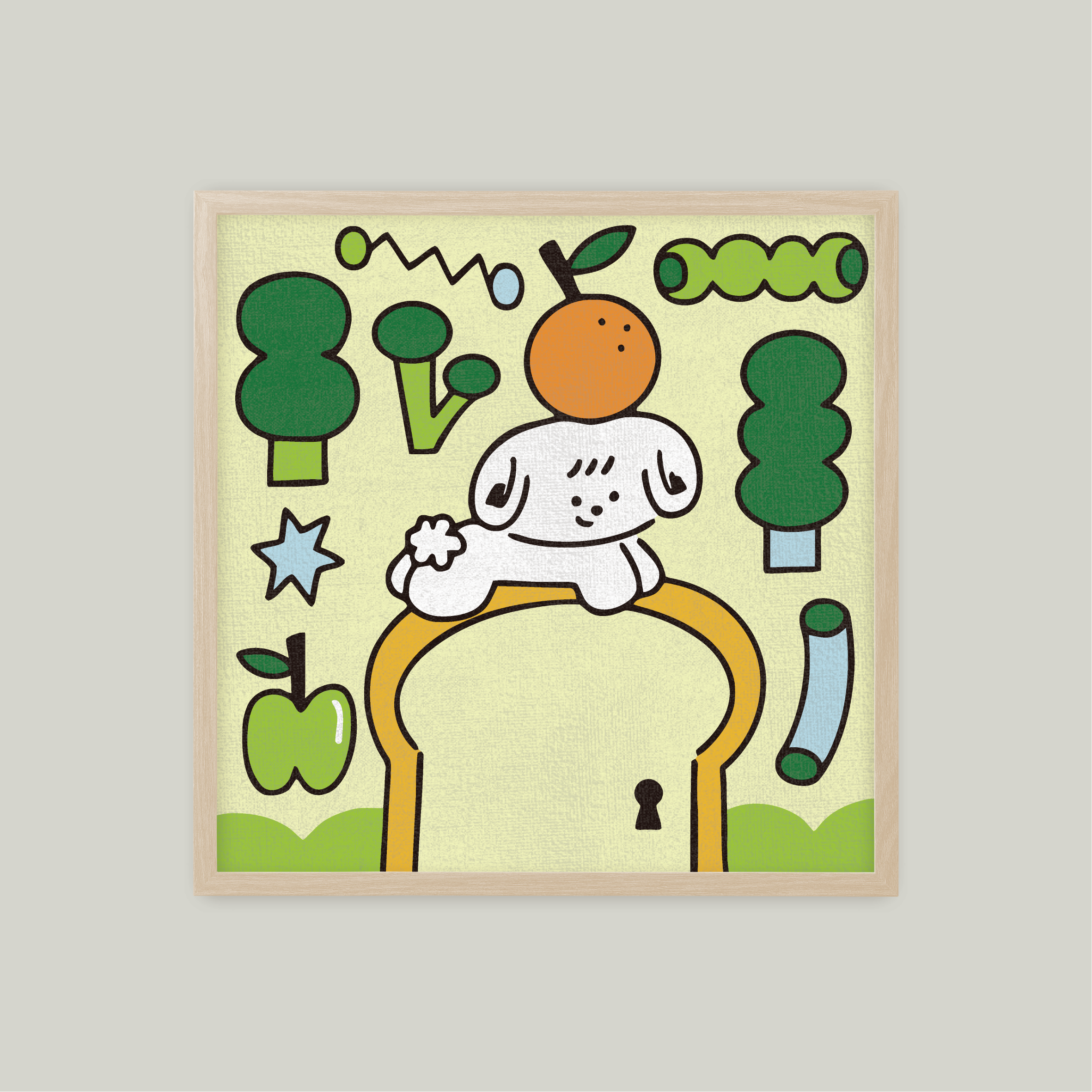 吐司門裡的魔法森林