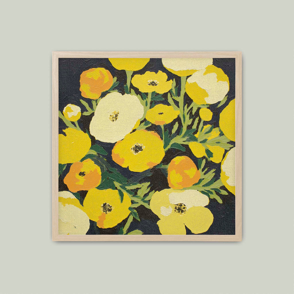 Yellow on Indigo